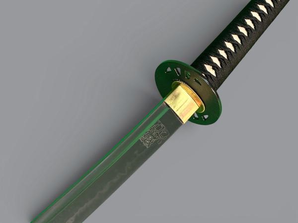 KILL-BILL Samurai Schwert mit 12 -mal gefaltete differenziert gehärteter 1095 Klinge "Hattori Hanzo"