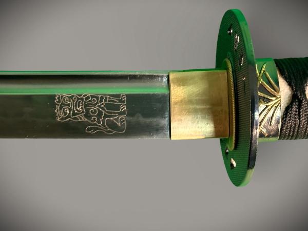 KILL BILL Hattori Hanzo Gold Edition Katana mit 12 -mal gefalteter differenziert gehärteter 1095 Klinge