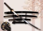 Golden Flower Handgeschmiedetes Samurai Schwerter-Set mit 12-mal gefalteter Damast-Klinge von Feng Lin