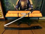 Genji Katana mit 12-mal gefalteter Damast Klinge Feng Lin Handgeschmiedetes Samurai Schwert