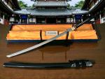 Snake Katana mit 12-mal gefalteter Damast-Klinge Feng Lin Handgeschmiedetes Samurai Schwert