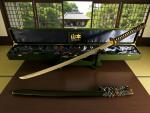 Yamamoto -Yamato no Tsurugi Katana mit 18-mal gefalteter Tamahagane Klinge